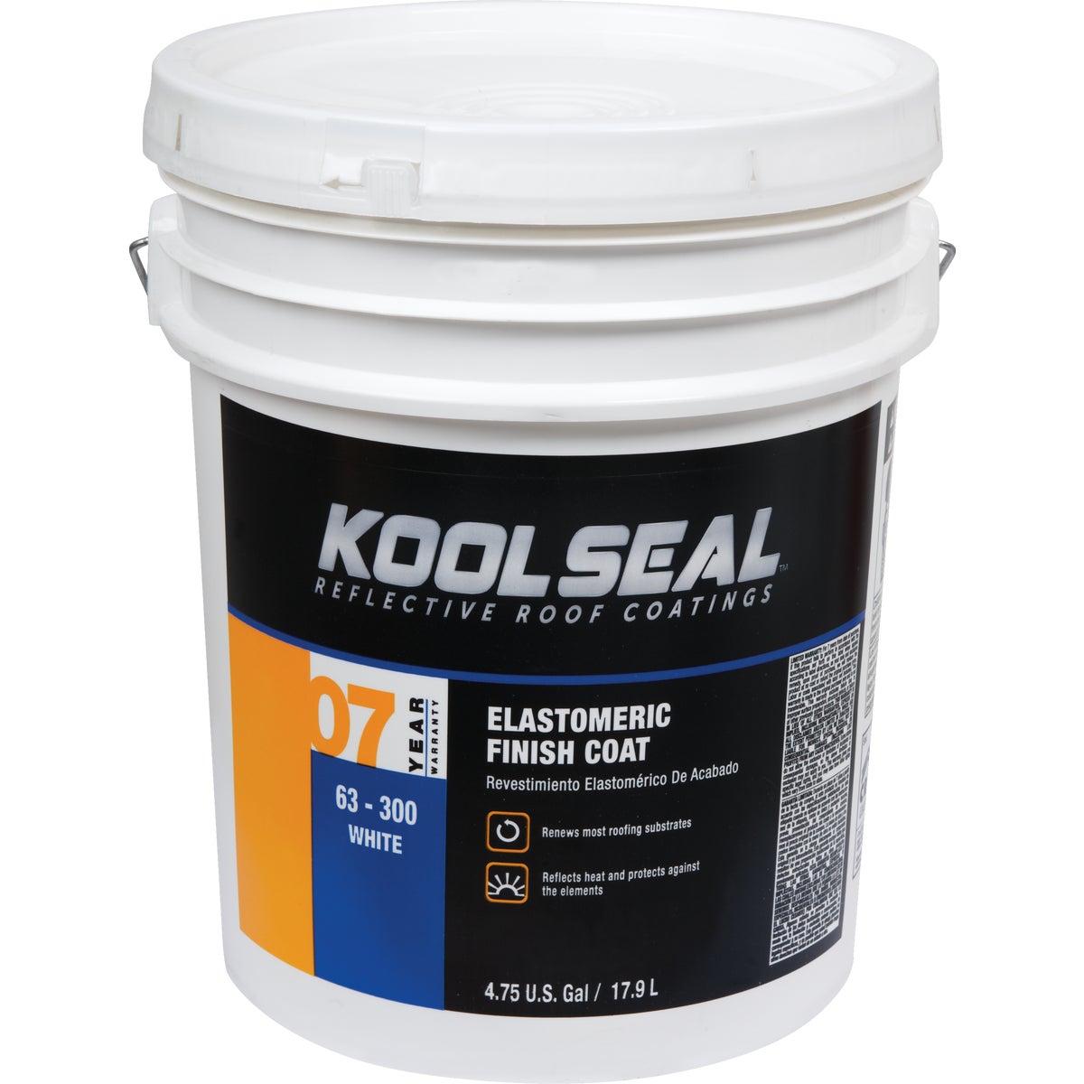 Kool Seal 5 Gal. 7-Year White Acrylic Elastomeric Roof Coating