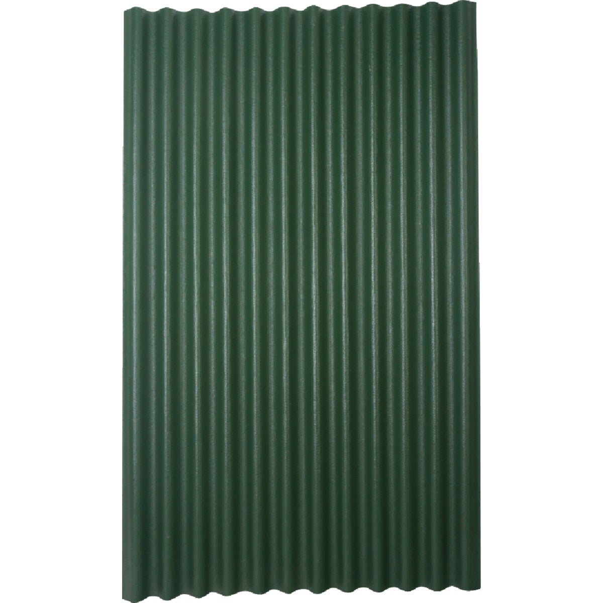 Ondura 48 In. x 79 In. Organic Fiber Core & Asphalt Green Ondura Corrugated Roofing Panels