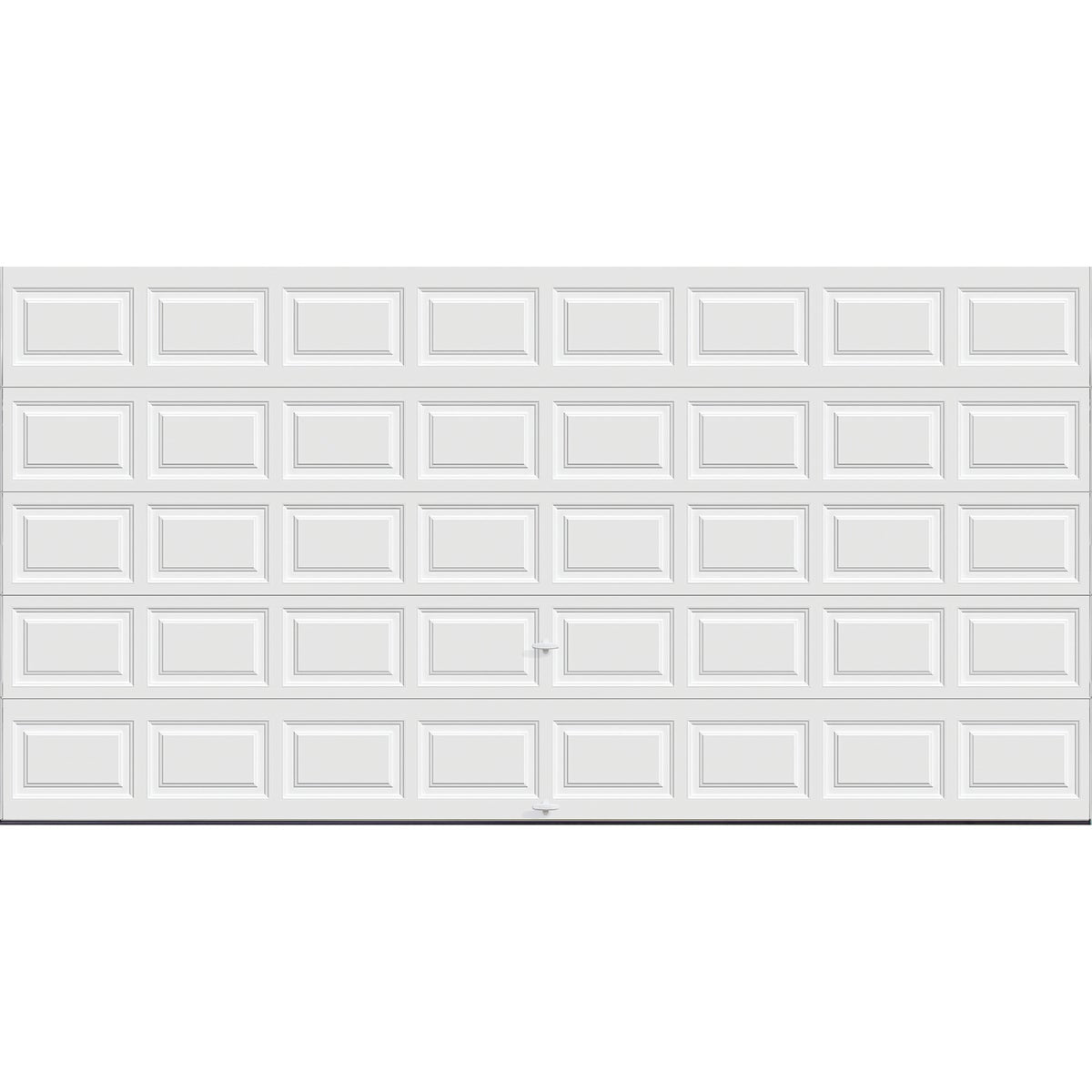 Holmes Gold Series 16 Ft. W x 8 Ft. H White Insulated Steel Garage Door w/EZ-Set Torsion Spring