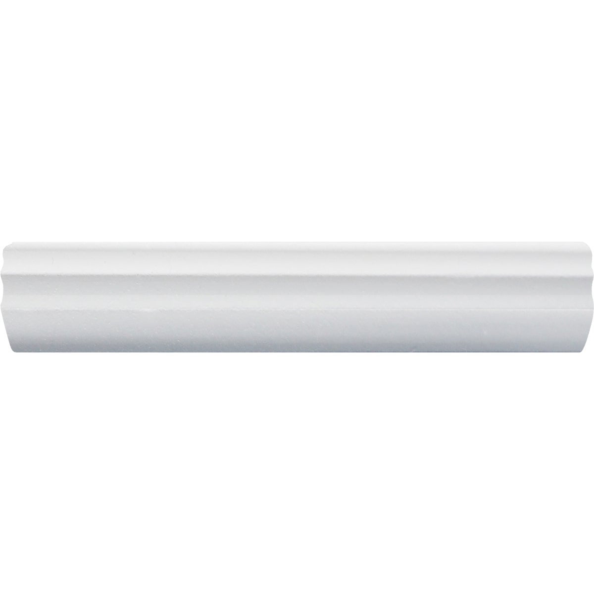 Inteplast Building Products 15/16 In. W. x 15/16 In. H. x 8 Ft. L. Crystal White Sculpted Outside Corner Molding
