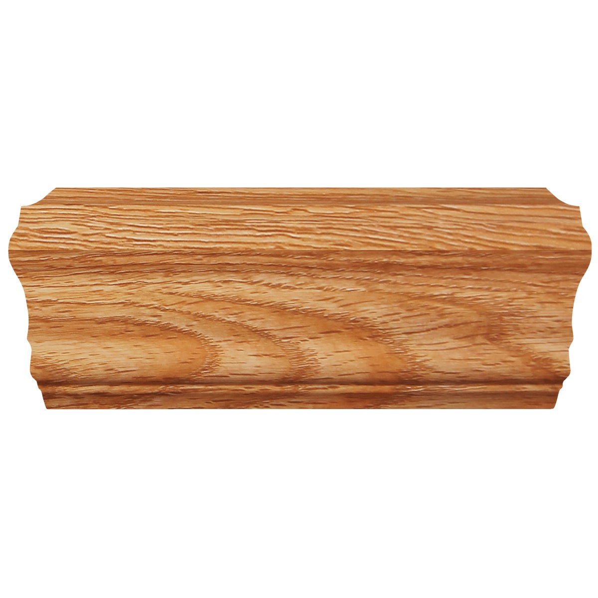 Inteplast Building Products 5/8 In. x 2-5/8 In. x 8 Ft. Majestic Oak Polystyrene Chair Rail Molding