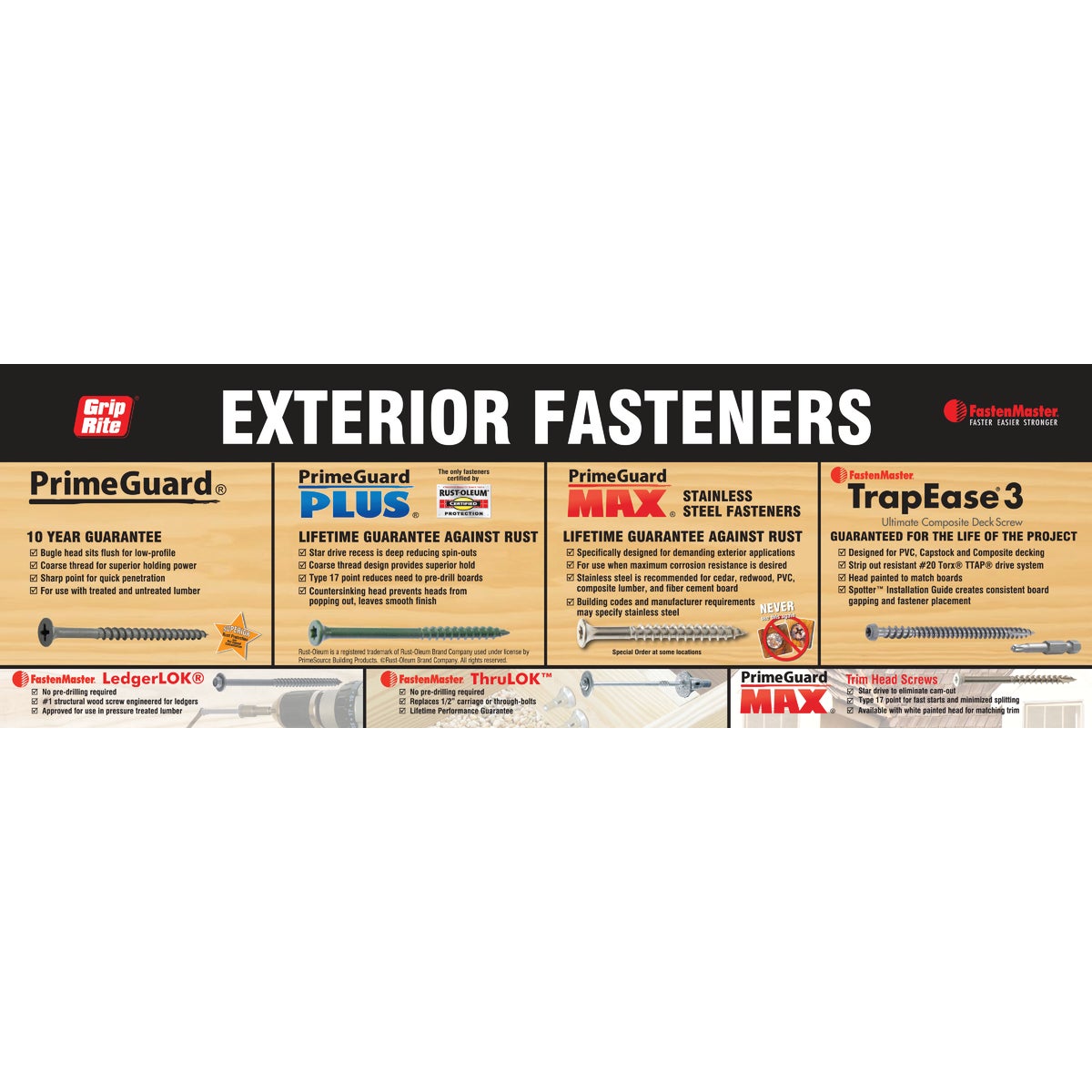 Grip Rite 4 Ft. Deck Screw POP Kit