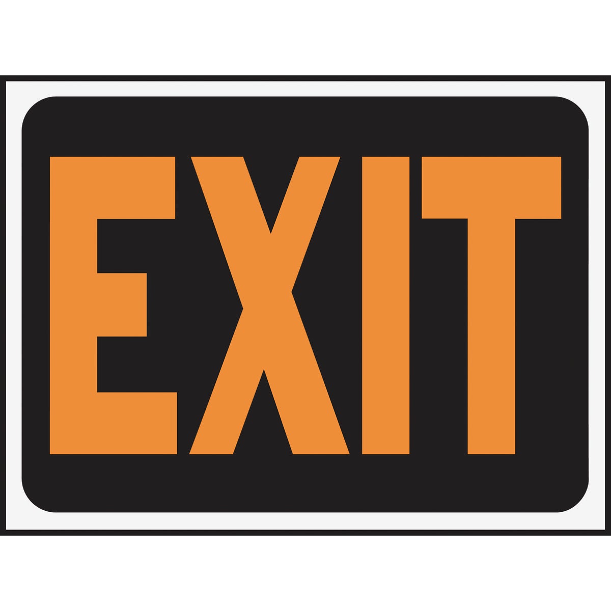 Hy-Ko Plastic Sign, Exit
