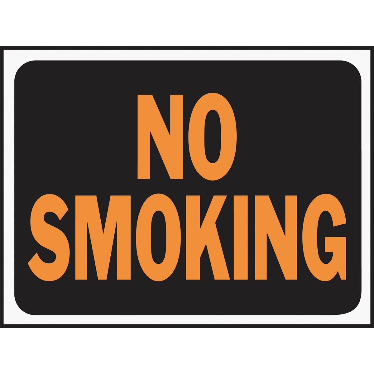 Hy-Ko Plastic Sign, No Smoking