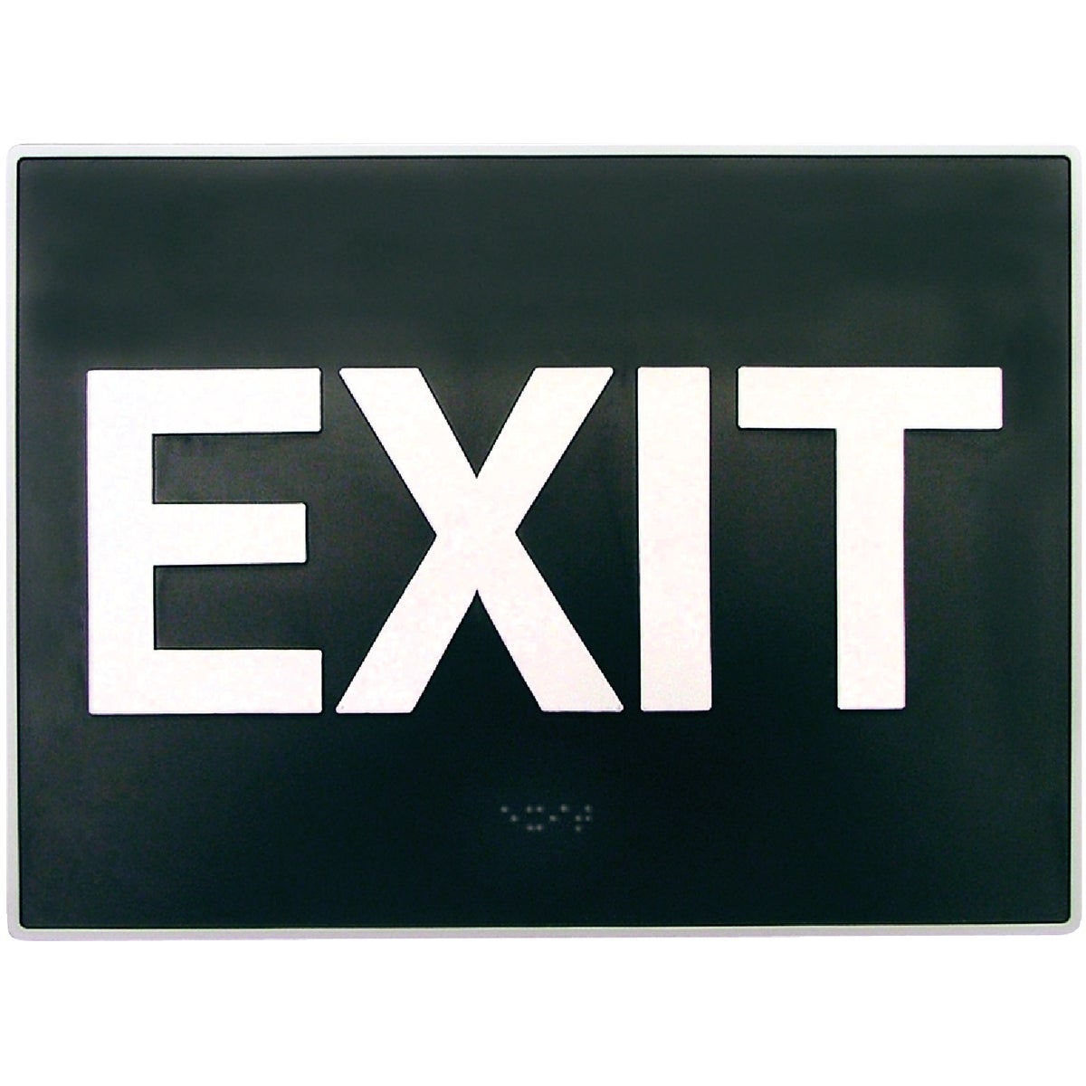 Hy-Ko Deco Series Plastic Braille Sign, Exit