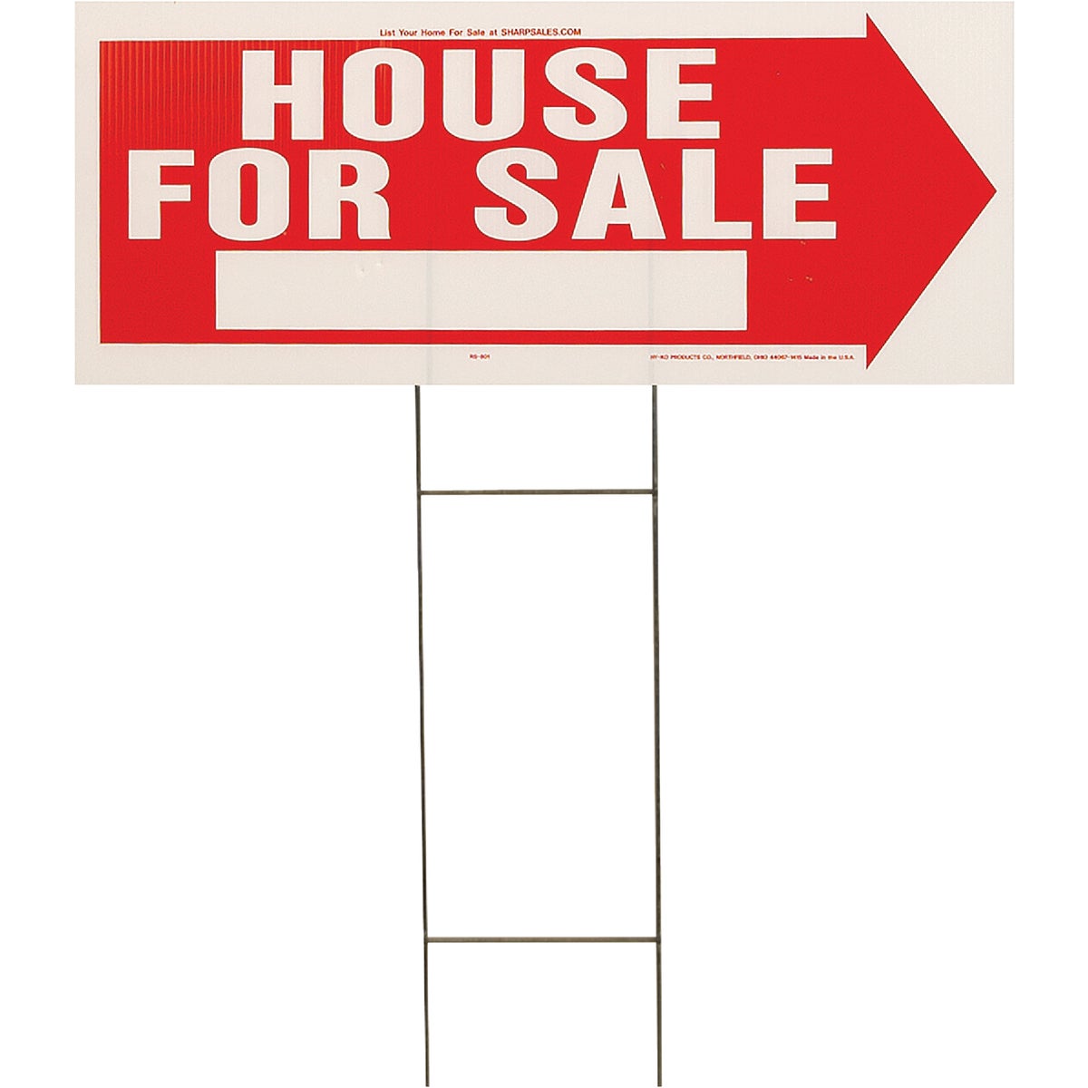 Hy-Ko Corrugated Plastic Sign, House For Sale