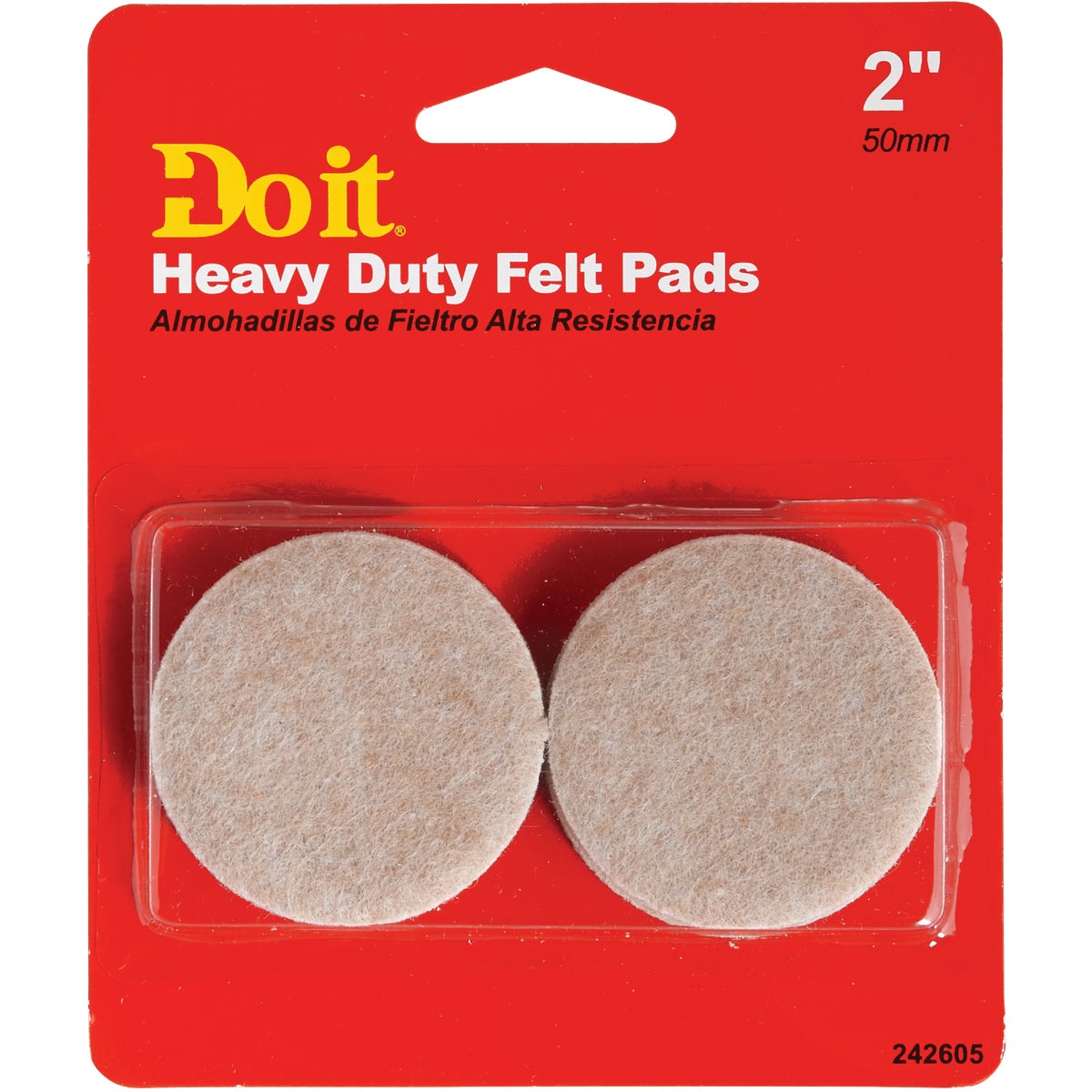 Do it 2 In. Round Self Adhesive Heavy-Duty Furniture Glide,(4-Pack)