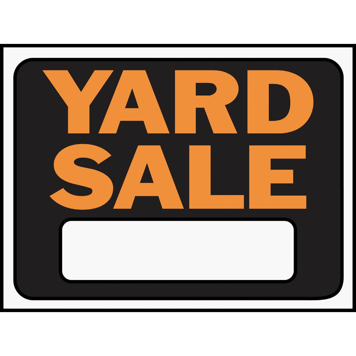 Hy-Ko Plastic Sign, Yard Sale