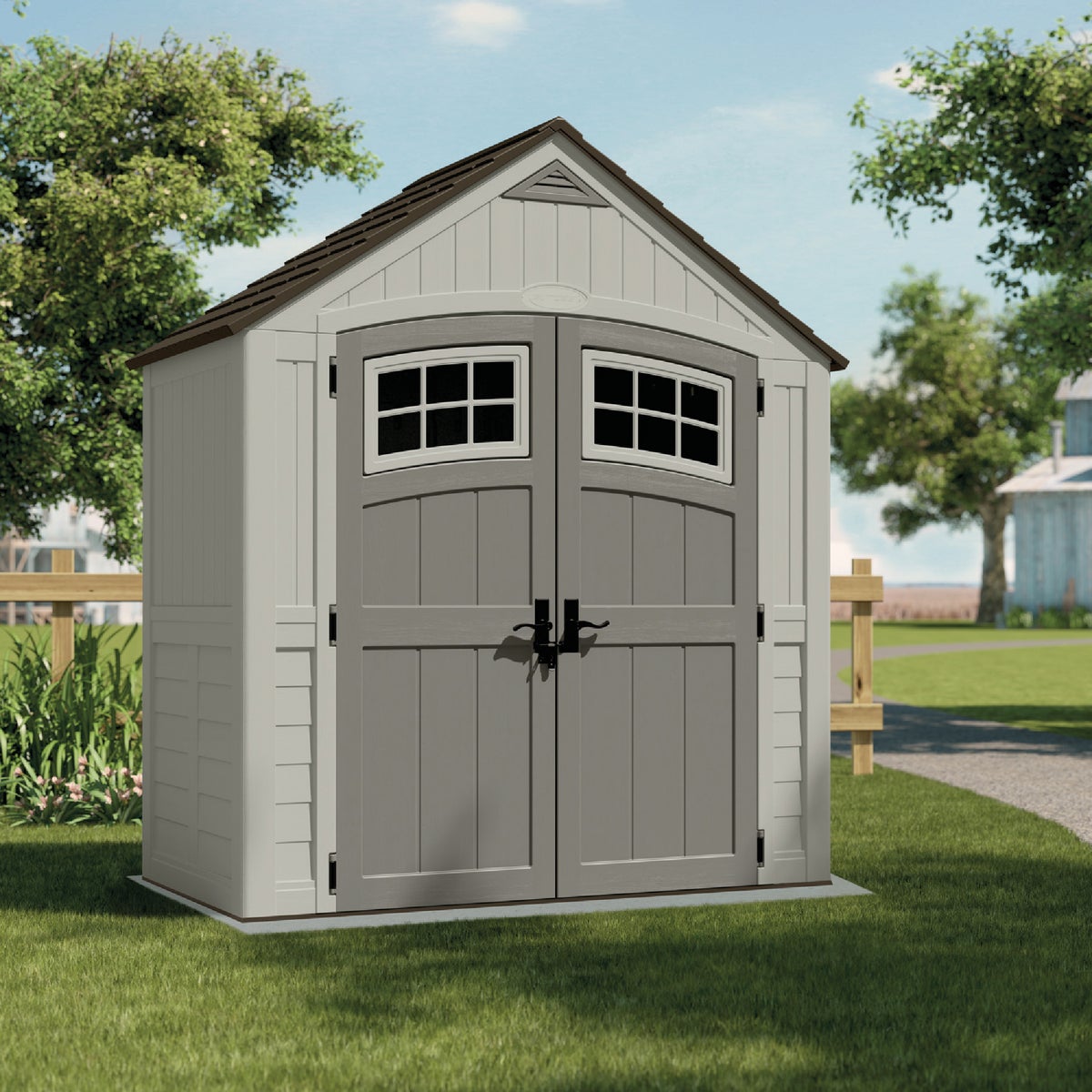 Suncast Cascade 171 Cu. Ft. Blow Molded Resin Storage Shed