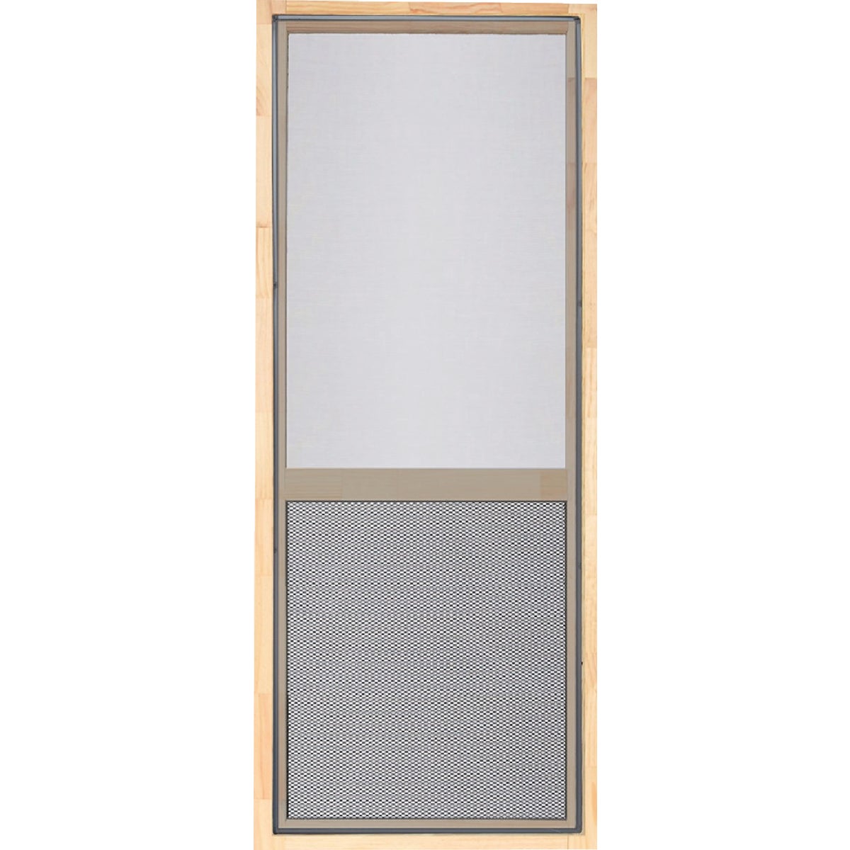 Screen Tight Century Pet Guard 32 In. W x 80 In. H Natural Wood Screen Door