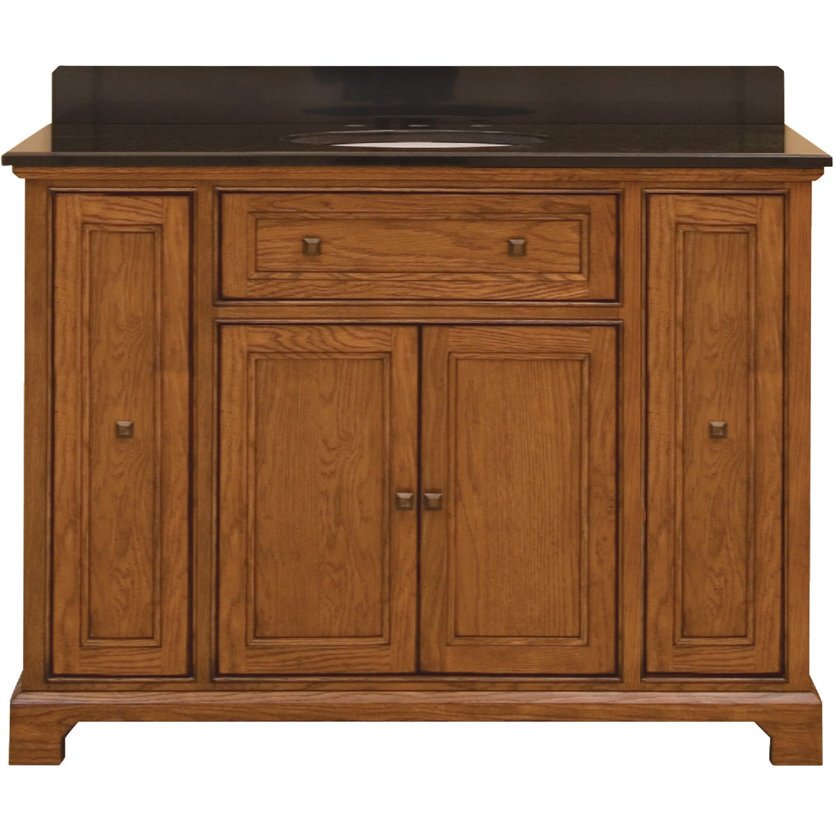 Sunny Wood Cambrian Cherry 48 In. W x 34 In. H x 21-1/2 In. D Vanity Base, 2 Door/4 Drawer