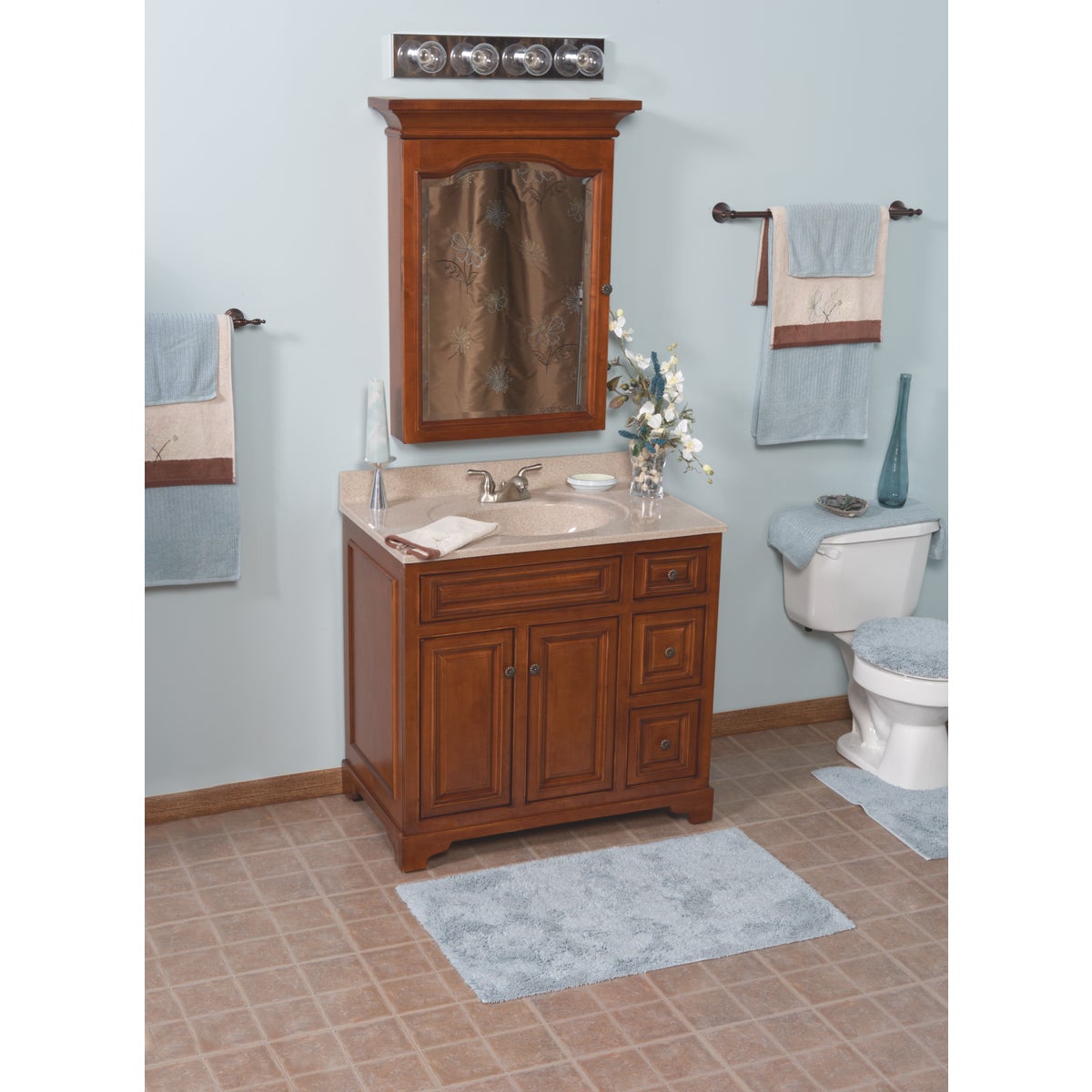 Bertch 37 In. W x 22 In. D Sand Faux Granite Vanity Top with Oval Bowl