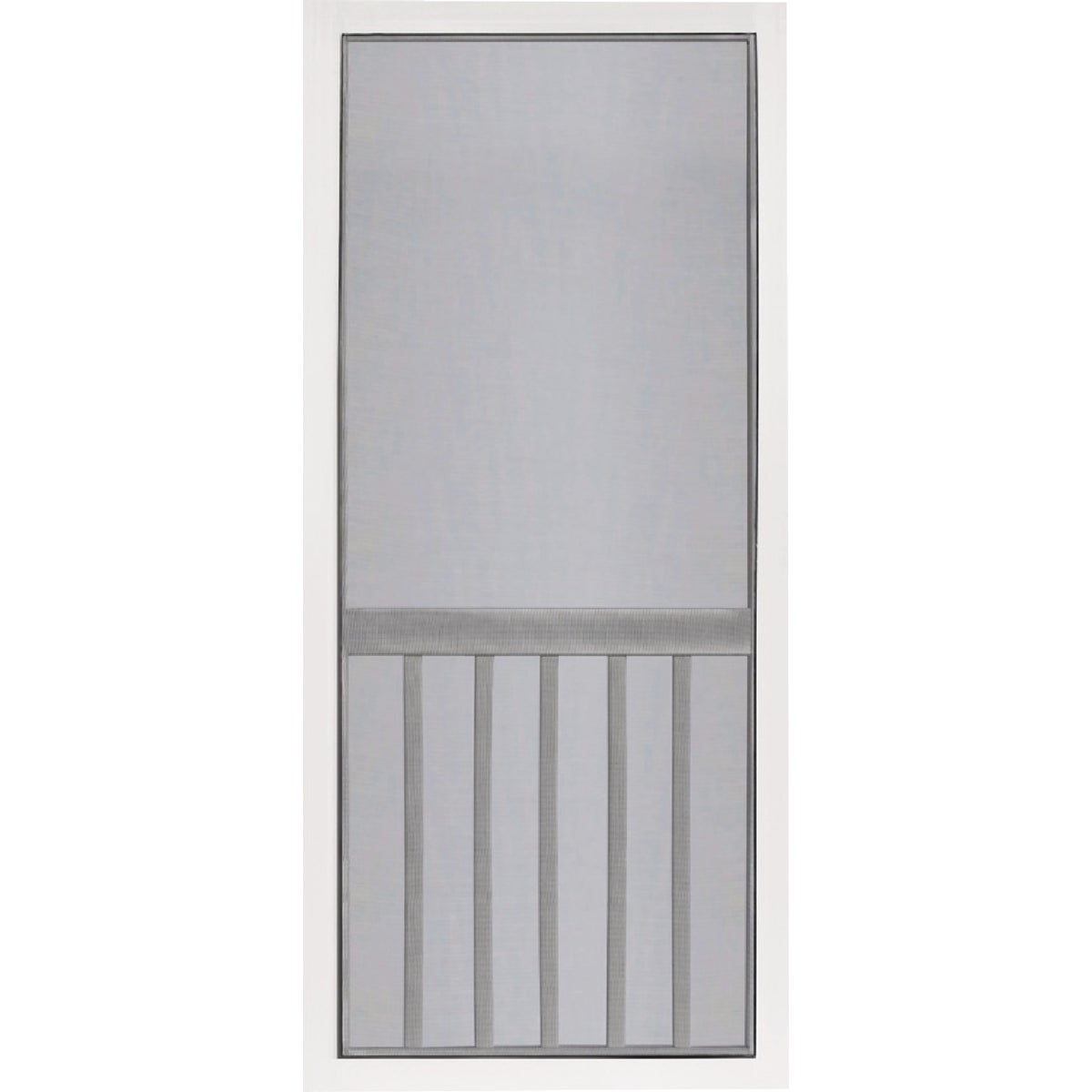 Screen Tight 5-Bar 32 In. W x 80 In. H x 1 In. Thick White Vinyl Screen Door