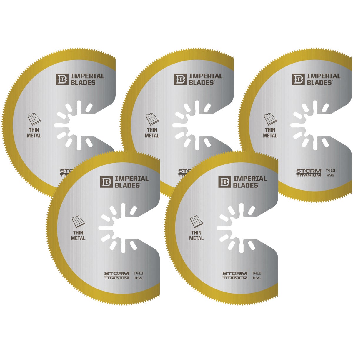 Imperial Blades ONE FIT 3-1/8 In. Titanium High-Speed Steel Storm Oscillating Blade