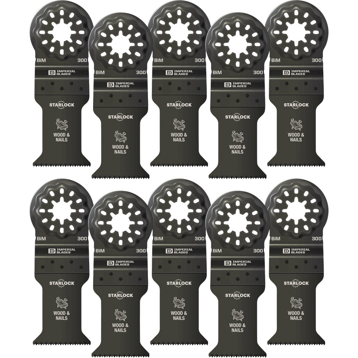 Imperial Blades Starlock 1-3/8 In. 18 TPI Wood/Nail Oscillating Blade (10-Pack)