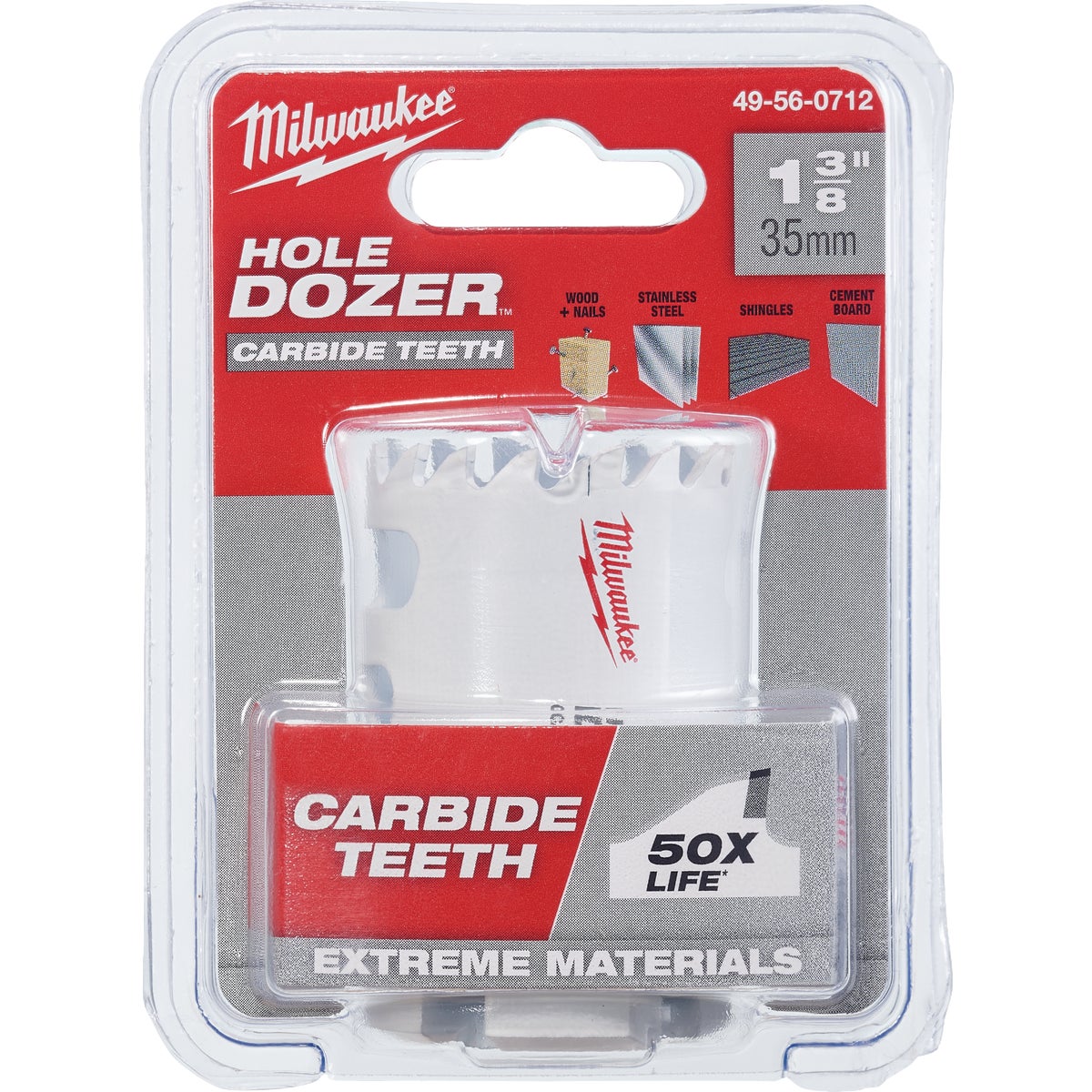 Milwaukee HOLE DOZER 1-3/8 In. Hole Saw with Carbide Teeth