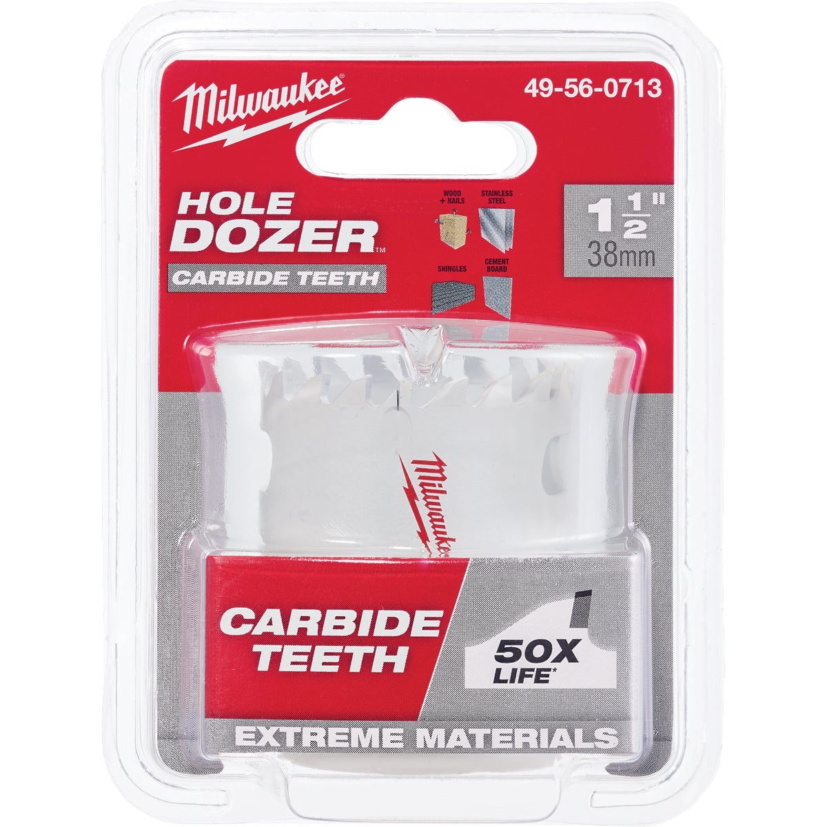 Milwaukee HOLE DOZER 1-1/2 In. Hole Saw with Carbide Teeth