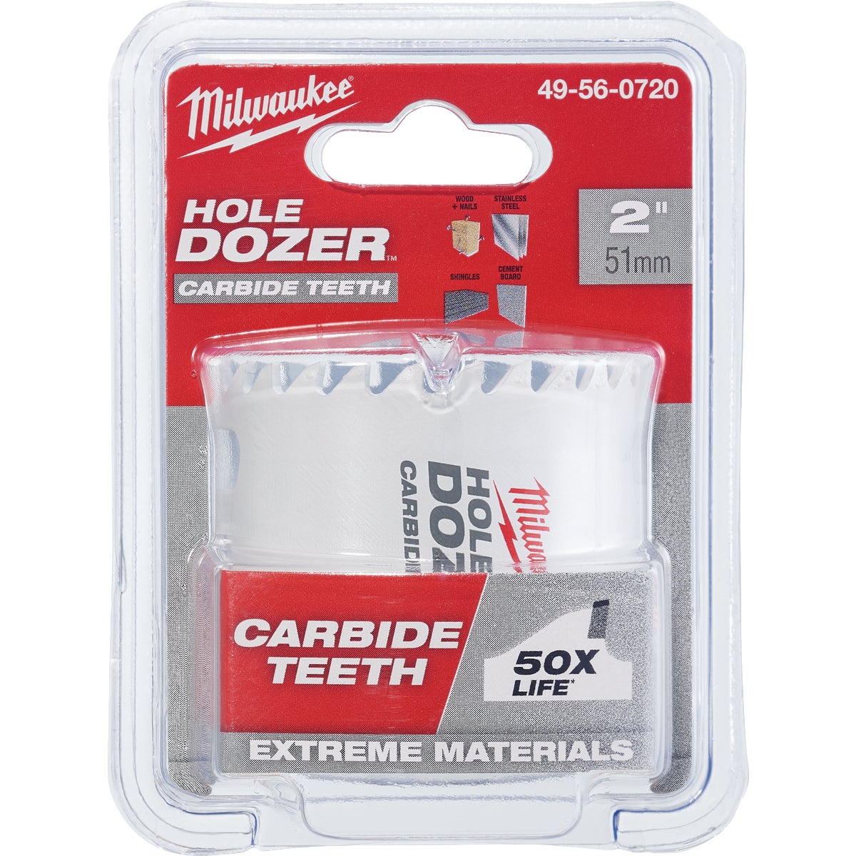 Milwaukee HOLE DOZER 2 In. Hole Saw with Carbide Teeth