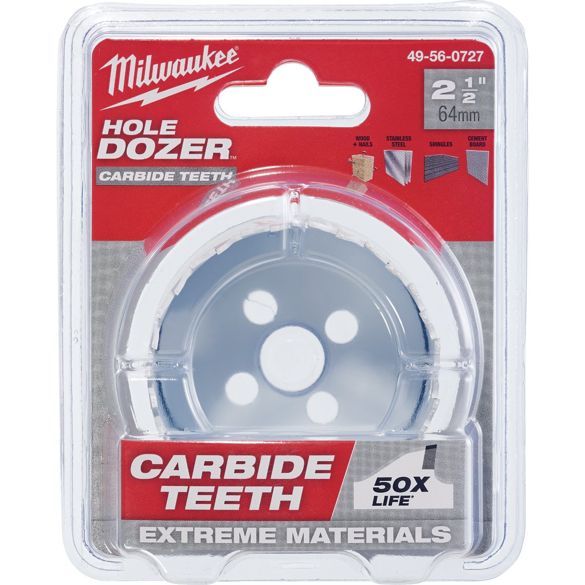 Milwaukee HOLE DOZER 2-1/2 In. Hole Saw with Carbide Teeth