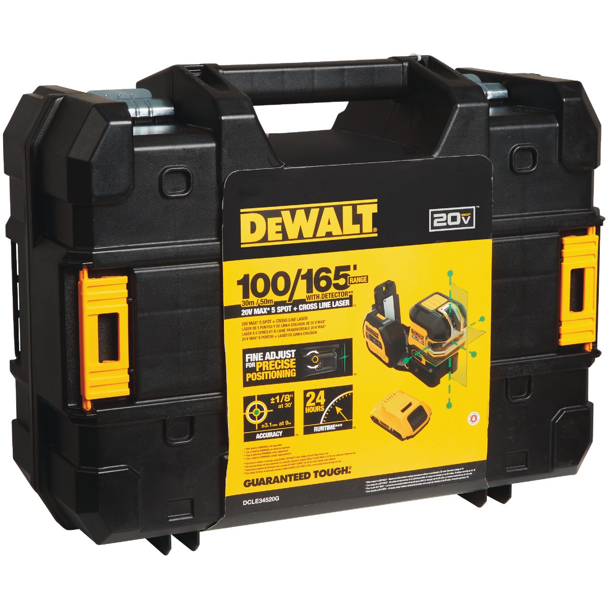 DeWalt 12V/20V MAX Cordless Green Cross Line 5-Spot Laser Level (Tool-Only)
