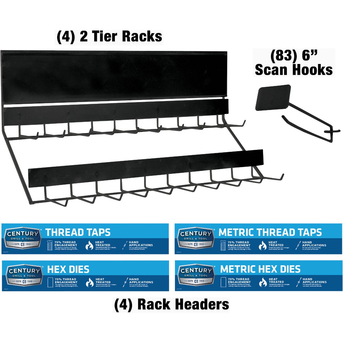 Century Drill & Tool 4 Ft. Merchandise Display Kit