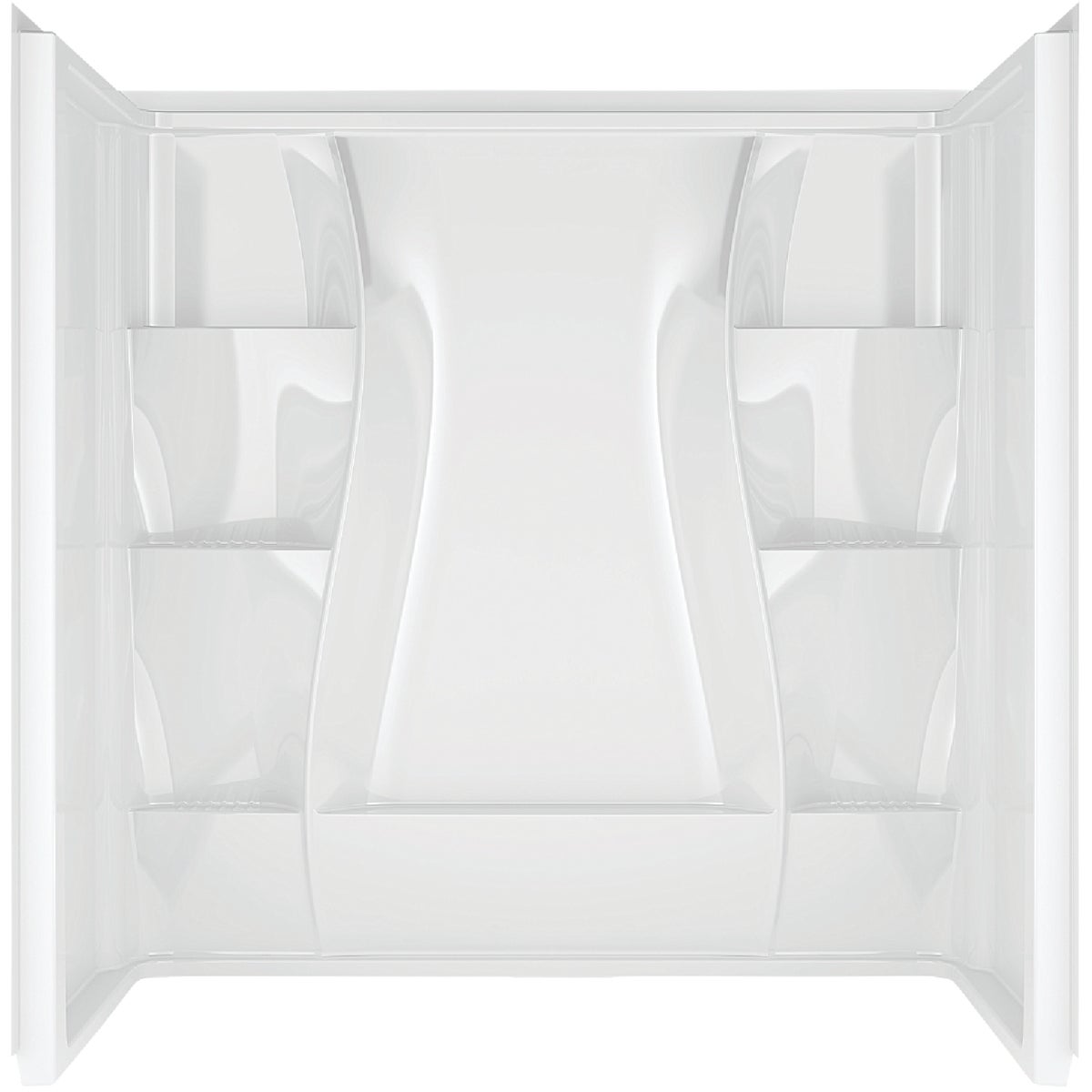 Delta Classic 400 3-Piece 60 In. L x 32 In. D (Bathtub) Tub Wall Kit in White