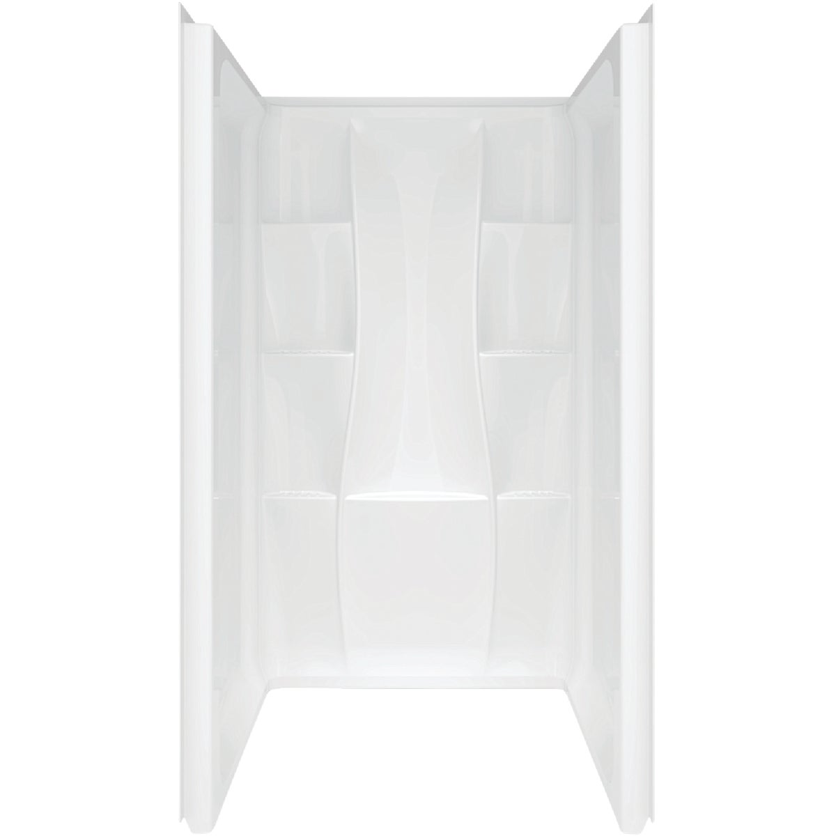 Delta Classic 400 3-Piece 36 In. L x 36 In. D Shower Wall Set in White