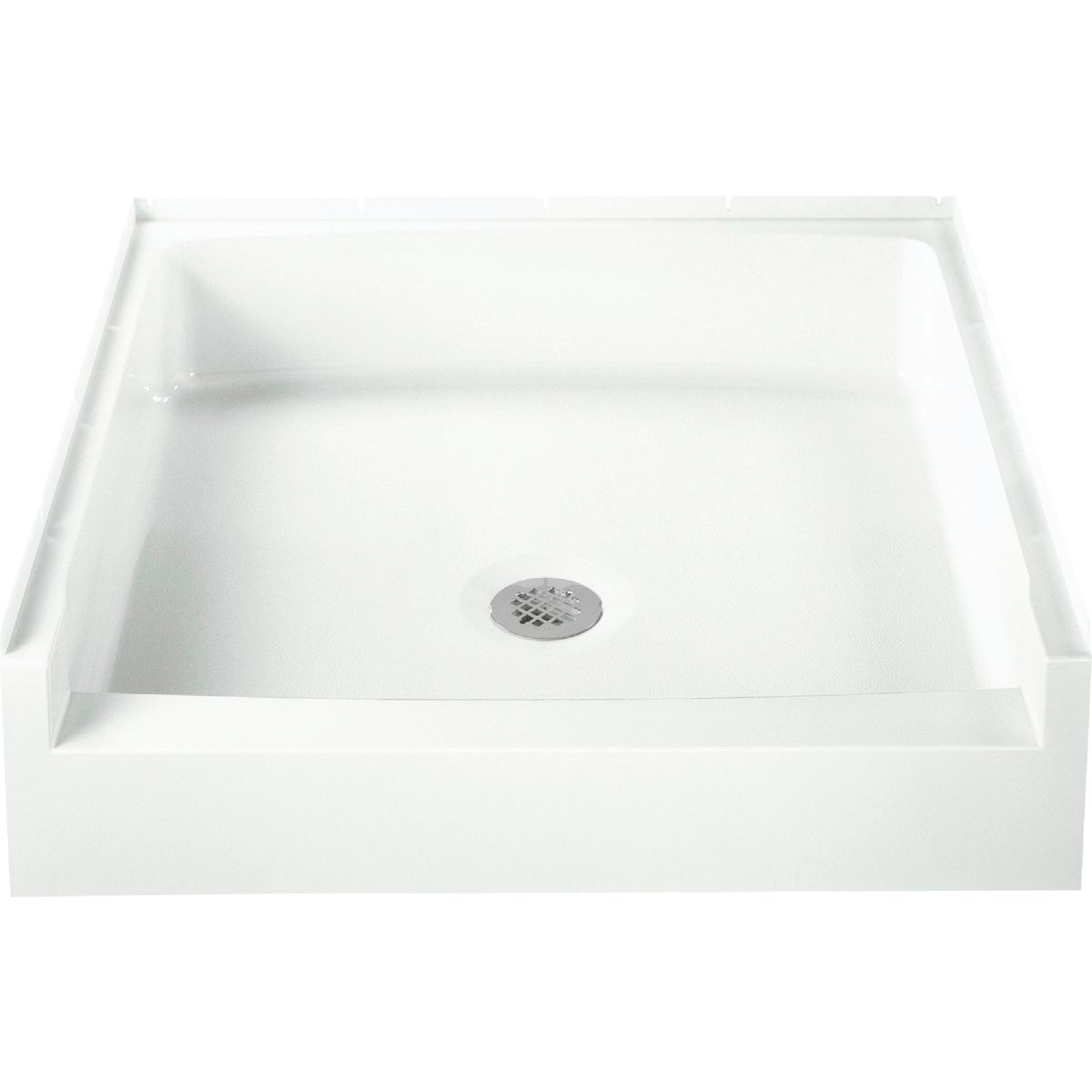 Sterling Advantage 32 In. W x 34 In. D Center Drain Shower Floor & Base in White