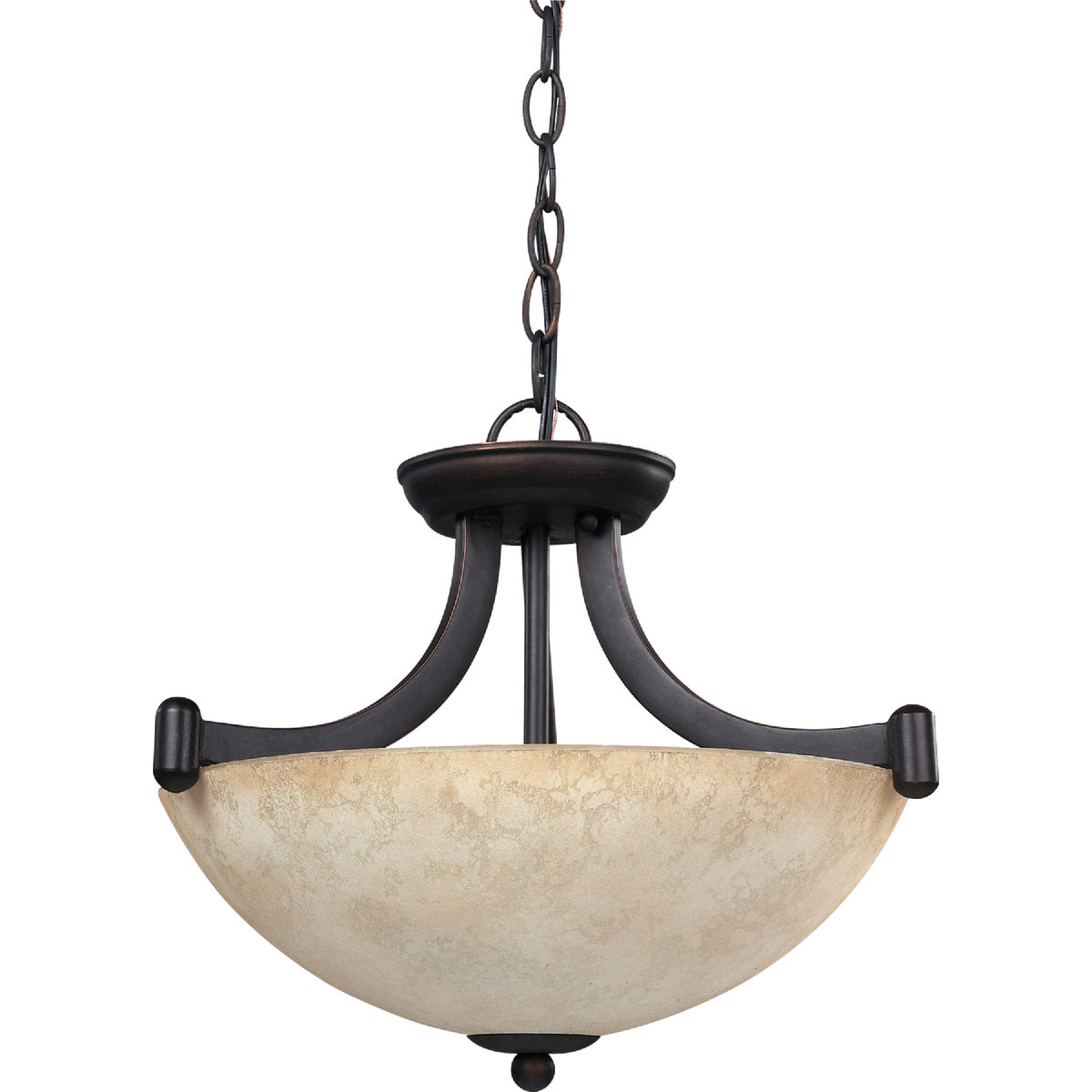 Home Impressions Warren 3-Bulb Rubbed Antique Bronze Chandelier