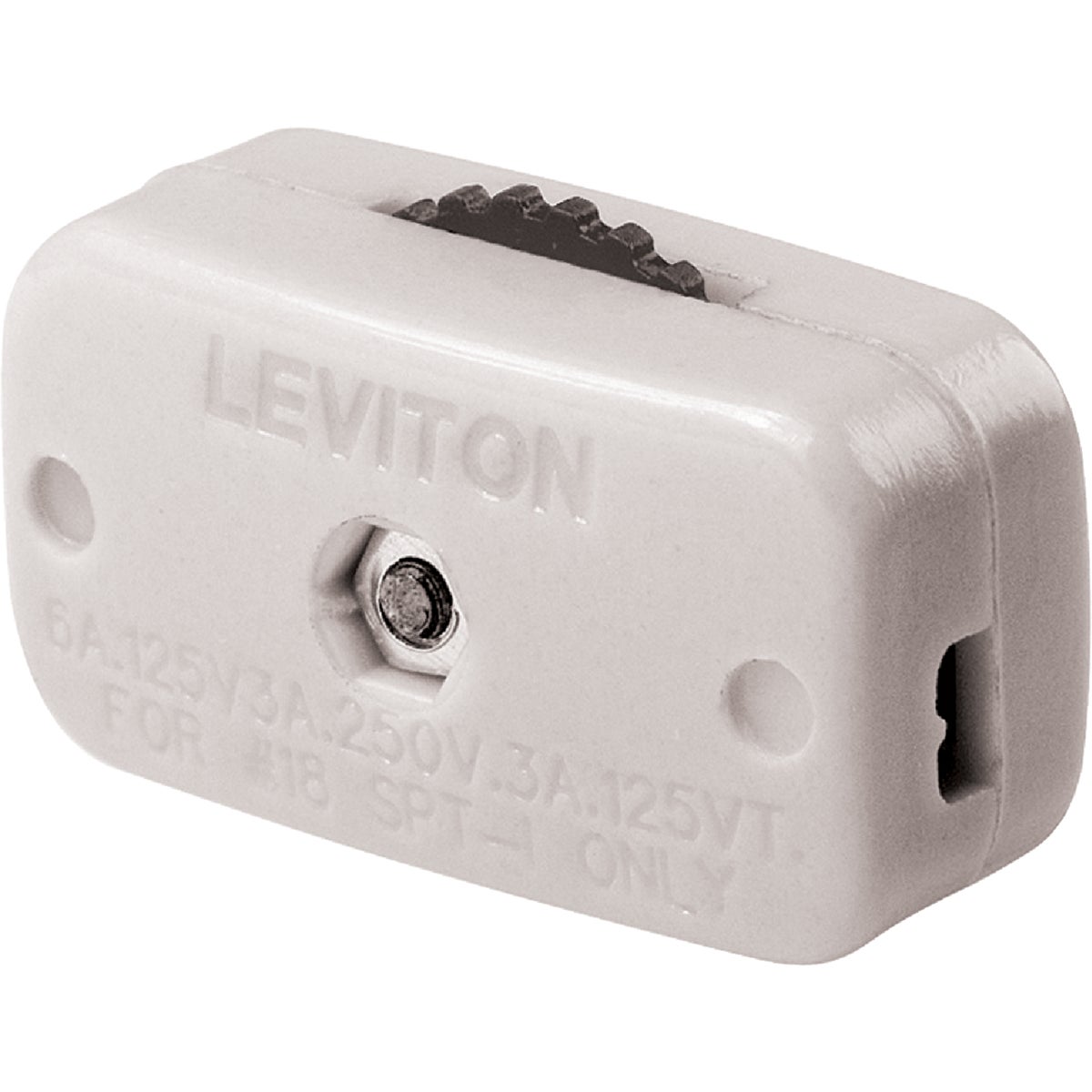 Leviton 3A/6A White Dial Cord Switch
