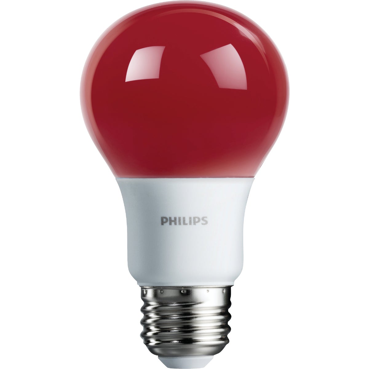 Philips 60W Equivalent Red A19 Medium LED Decorative Party Light Bulb