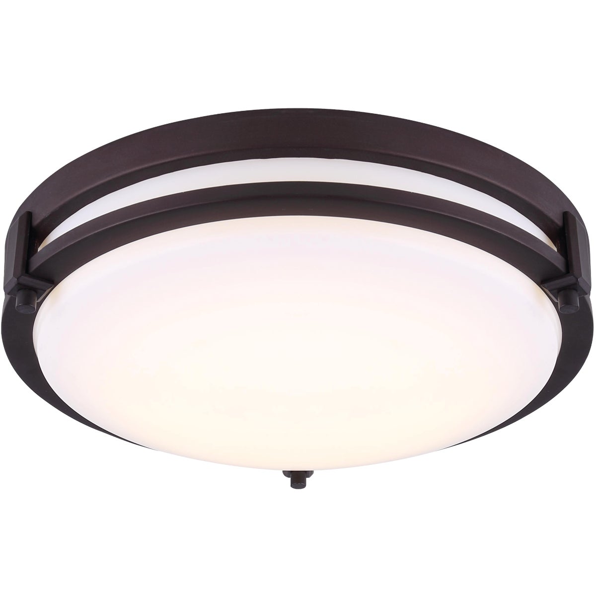 Canarm Gilda 12-1/2 In. Oil Rubbed Bronze LED Flush Mount Light Fixture