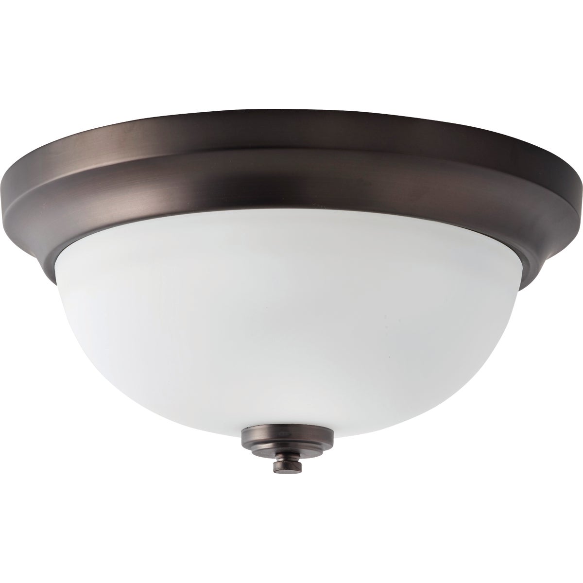 Home Impressions Crawford 13 In. Oil Rubbed Bronze Incandescent Flush Mount Light Fixture