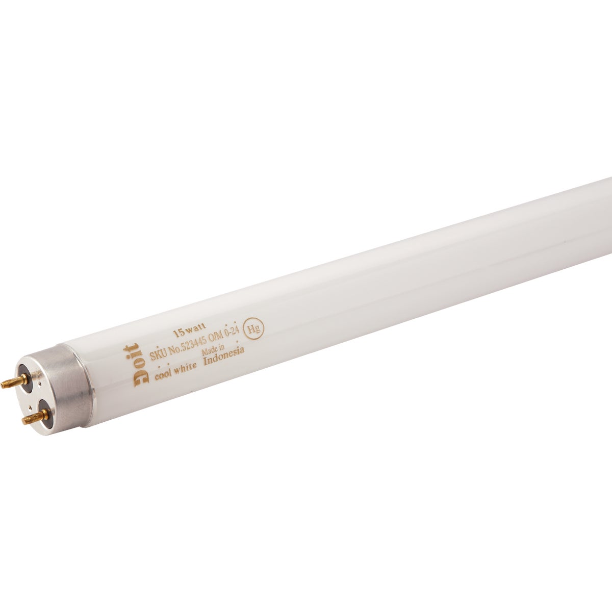 Do it 15W 18 In. Cool White T8 Medium Bi-Pin Fluorescent Tube Light Bulb