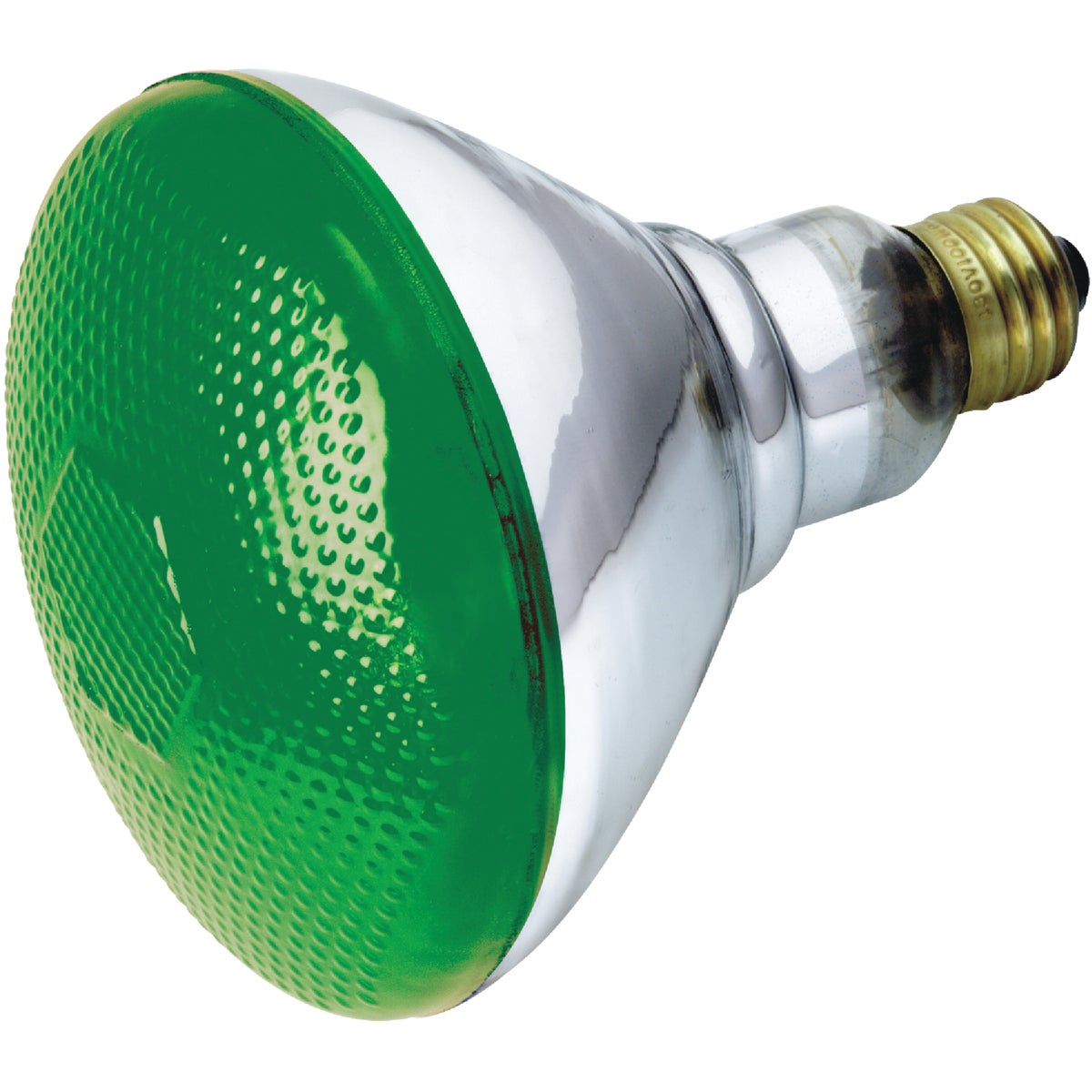 Satco 100W Green Medium Base BR38 Incandescent Floodlight Light Bulb