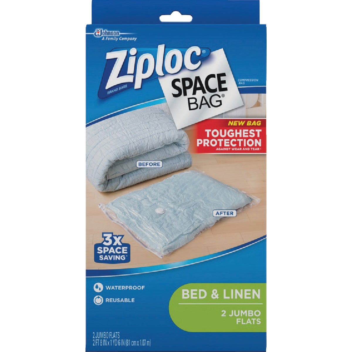 Ziploc Jumbo Space Bag Vacuum Seal Storage Bag (2-Count)