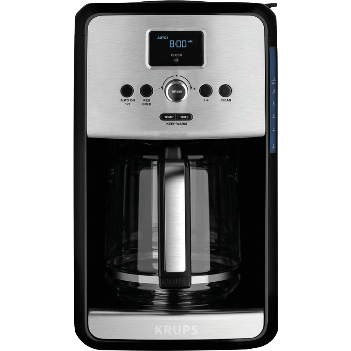 Krups Savoy 12 Cup Programmable Stainless Steel Coffee Maker