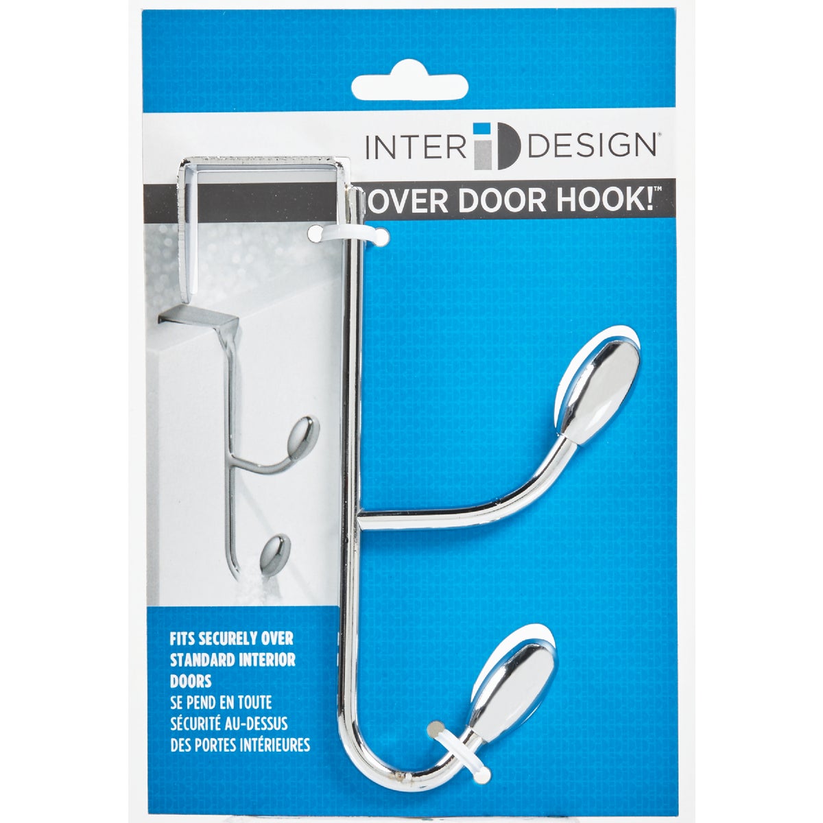 InterDesign Chrome 6 In. 4-1/4 In. Over-the-Door Hook