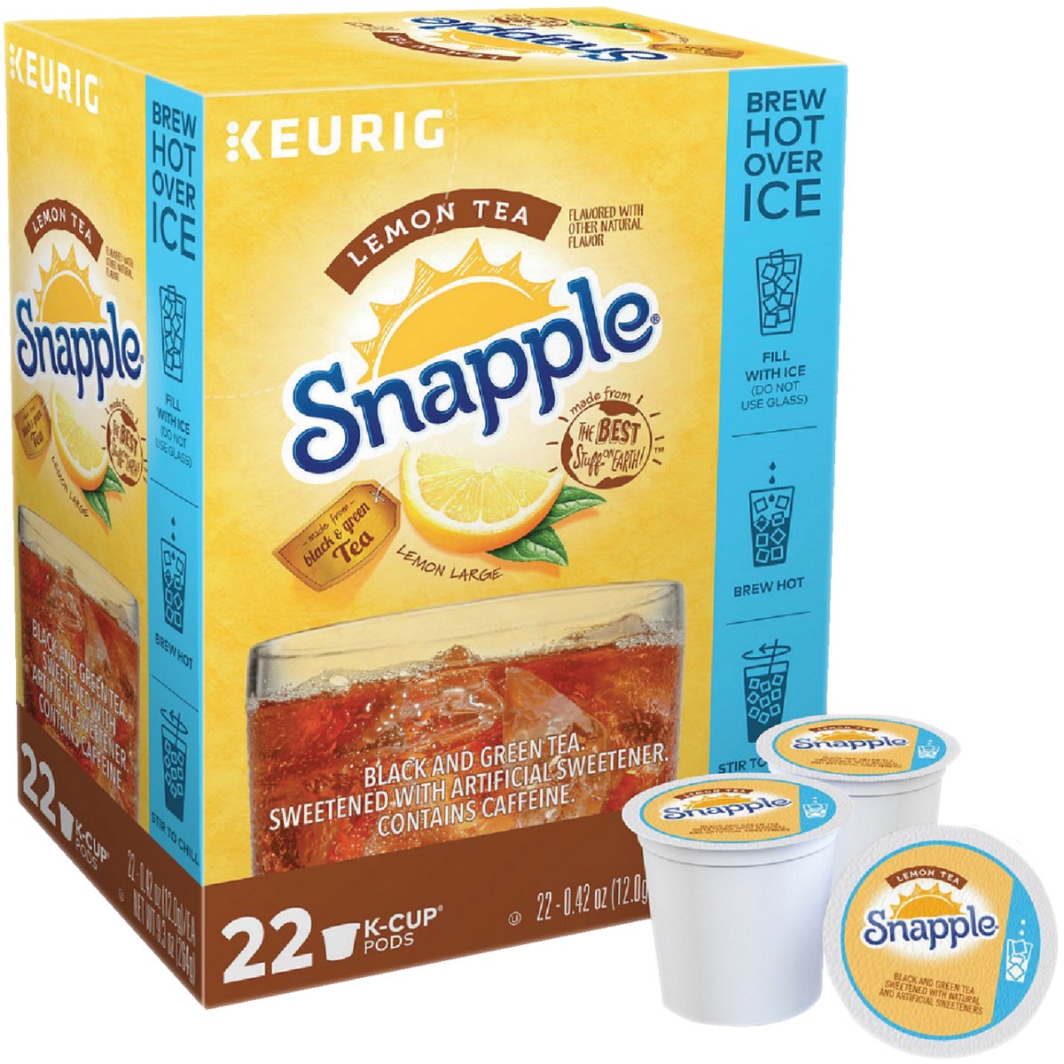 Keurig Snapple Lemon Hot or Iced Tea K-Cup (22-Pack)