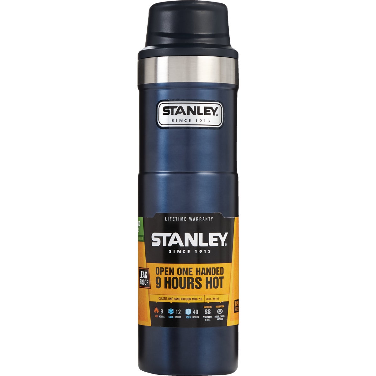 Stanley 20 Oz. Nightfall Blue Trigger Action Insulated Tumbler