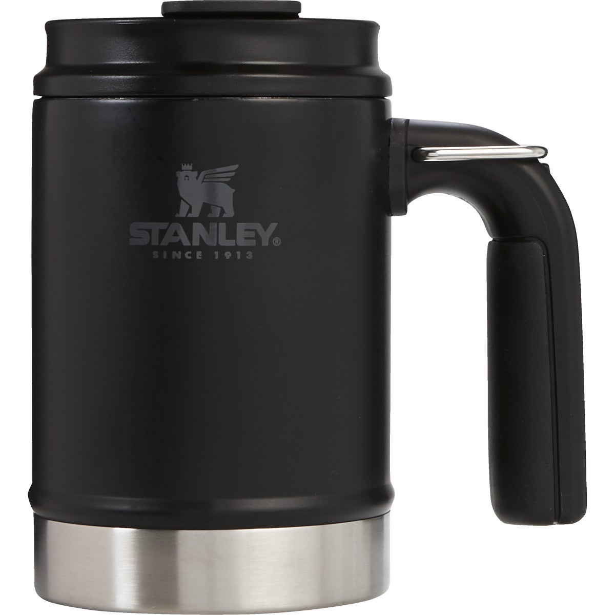 Stanley 16 Oz. Black Big Grip Insulated Mug