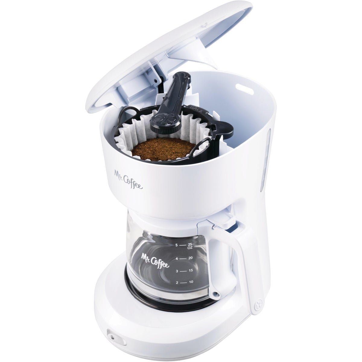 Mr. Coffee 5-Cup White Switch Coffee Maker