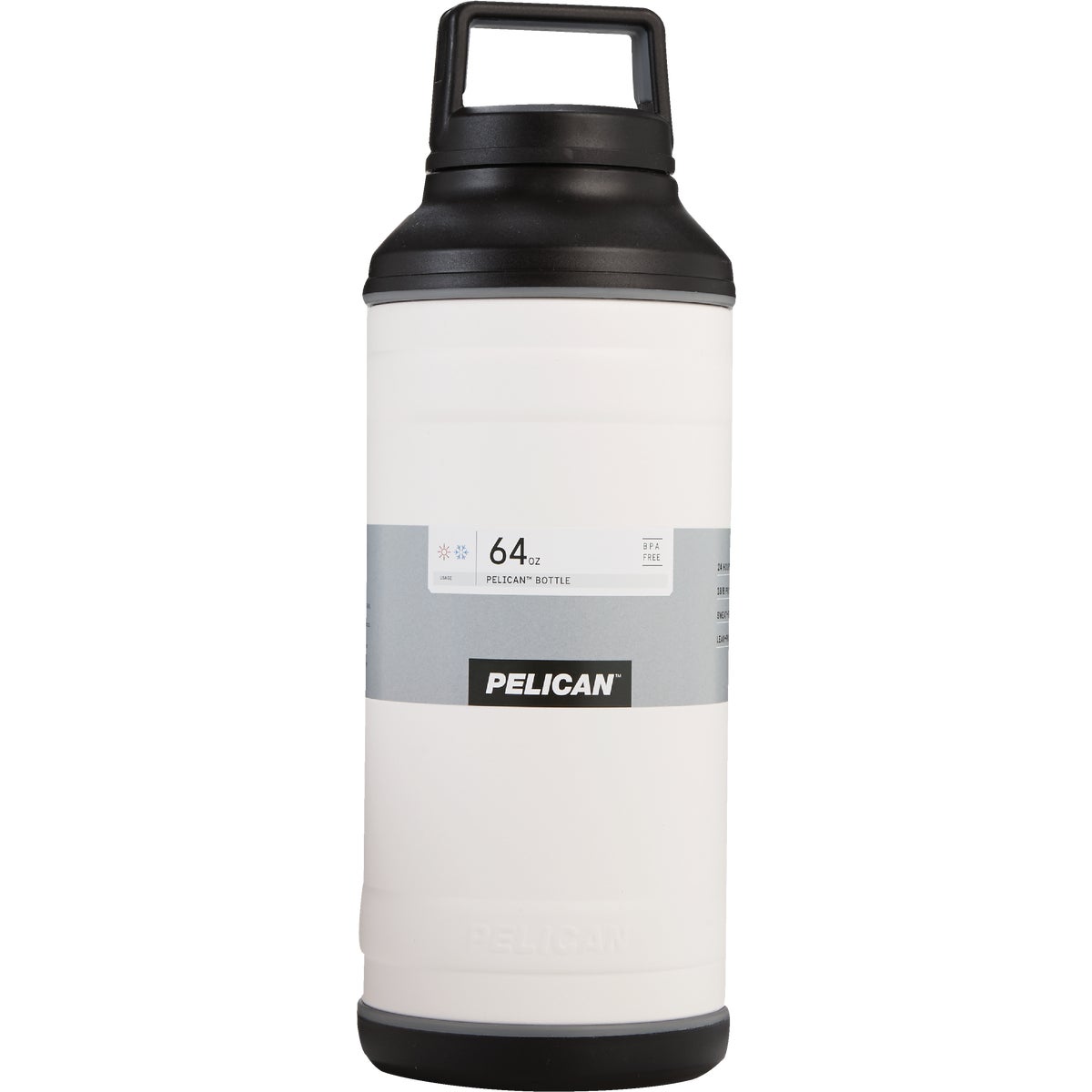 Pelican 64 Oz. White Stainless Steel Travel Bottle