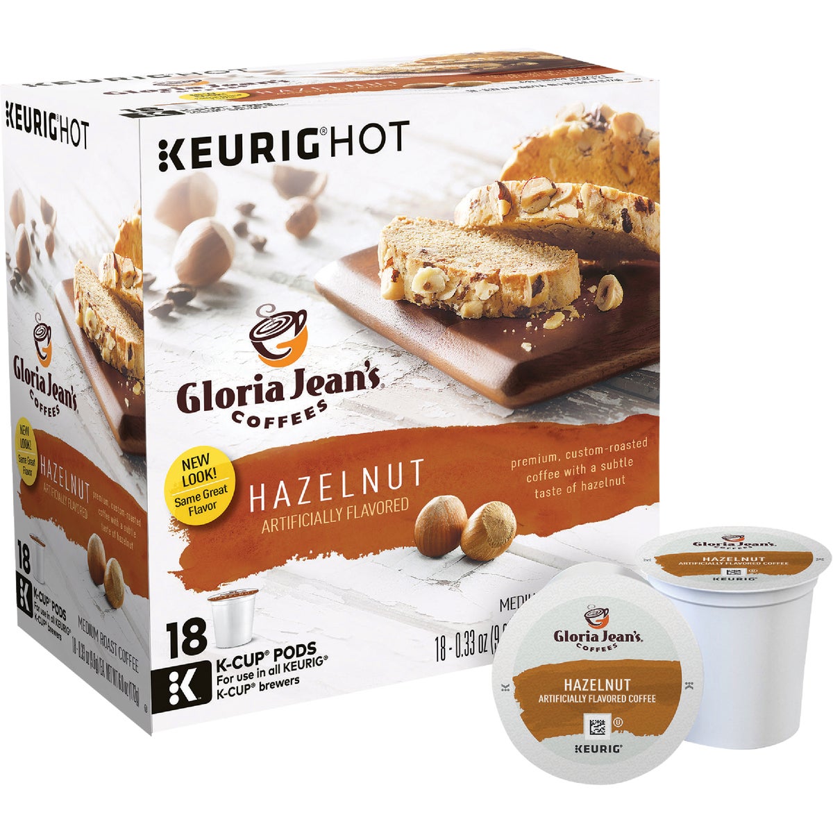 Keurig Gloria Jean's Hazelnut Coffee K-Cup (18-Pack)