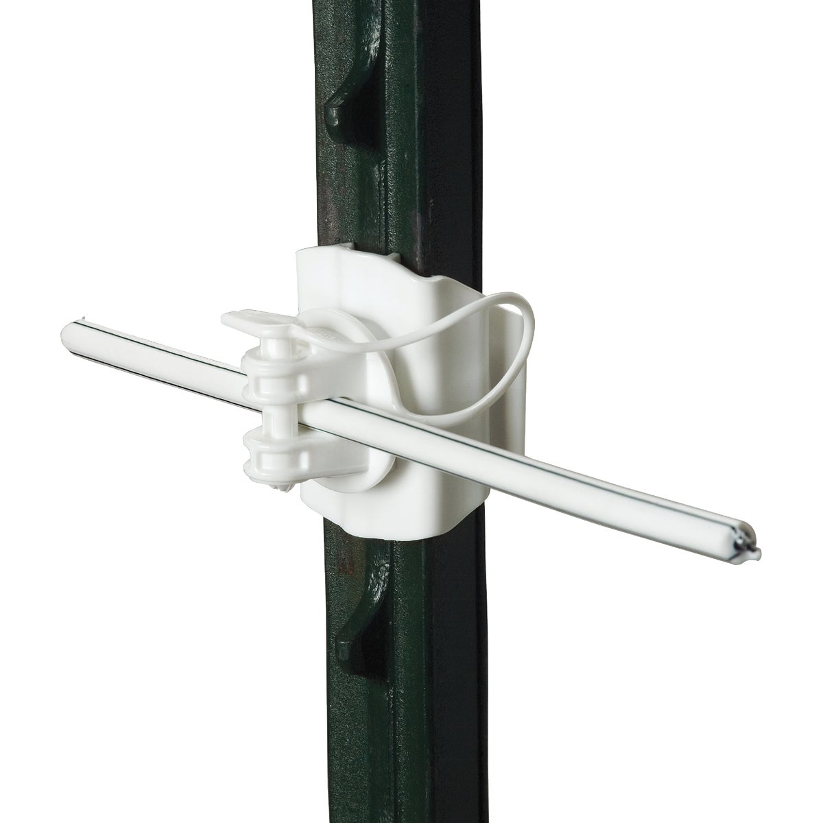 Gallagher Clip-On White UV-Resistant Plastic Electric Fence Insulator (20-Pack)