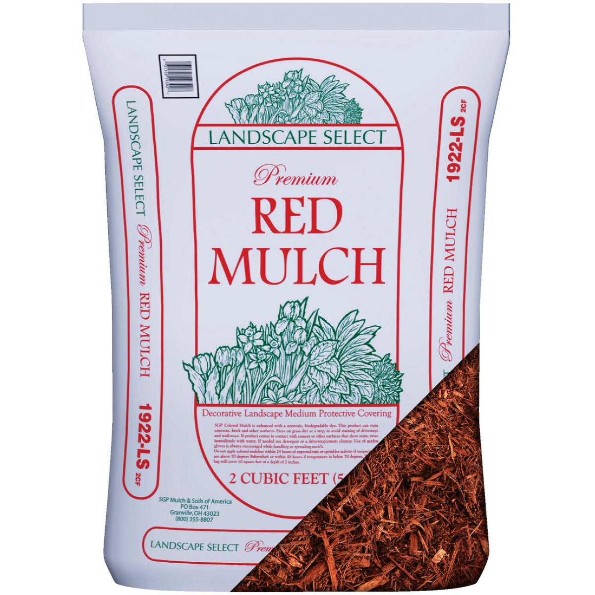 Landscape Select 2 Cu. Ft. Red Shredded Hardwood Mulch
