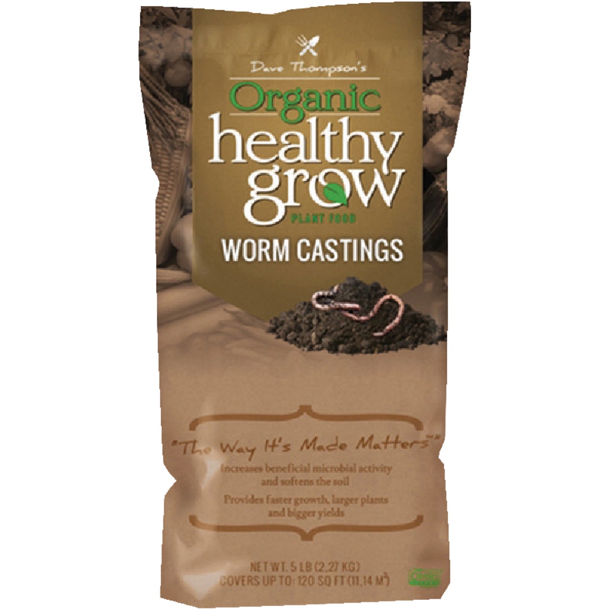 Healthy Grow 4 Lb. Organic Worm Castings Manure