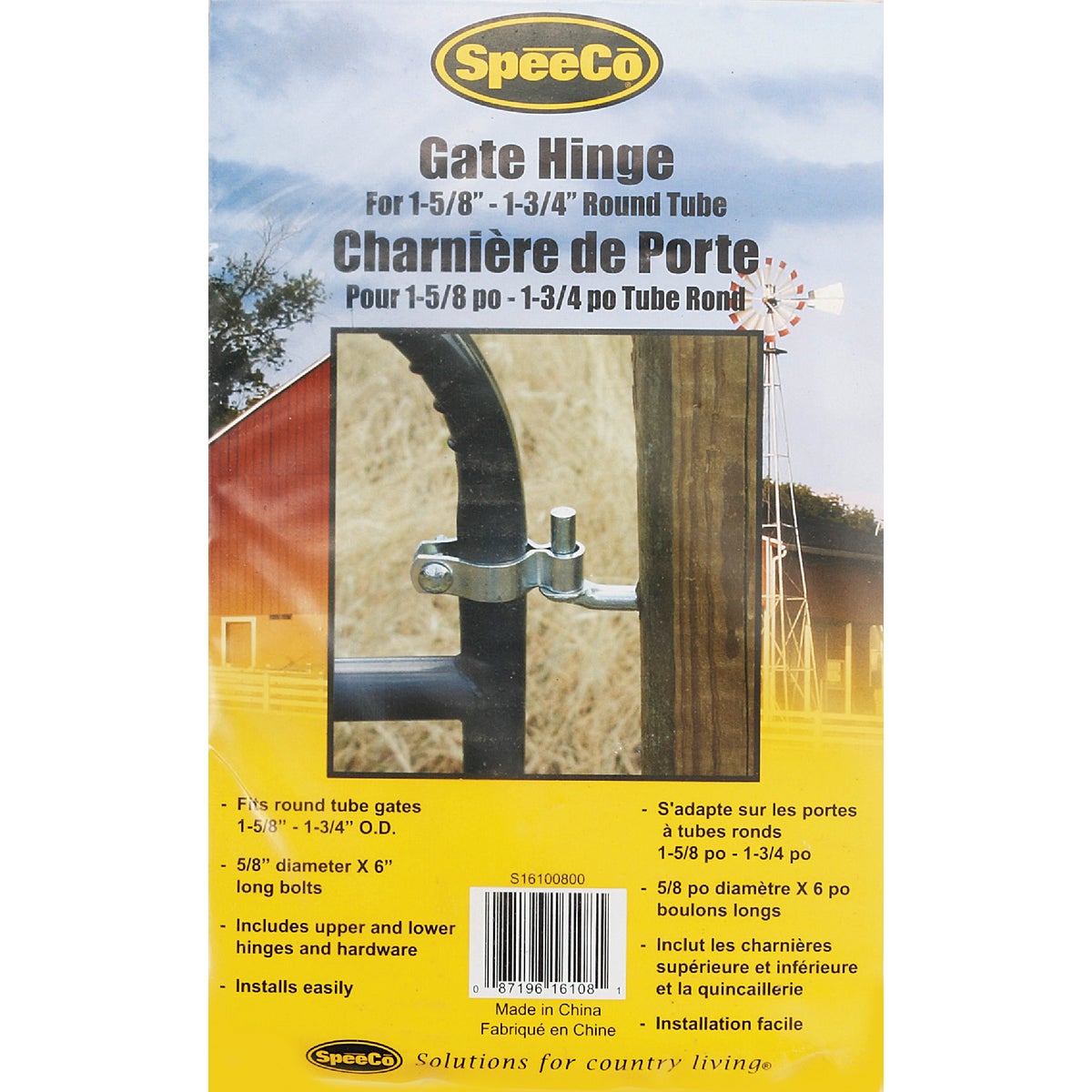 Speeco 1-5/8 In. to 1-3/4 In. Round Tube Gate Hinge Kit