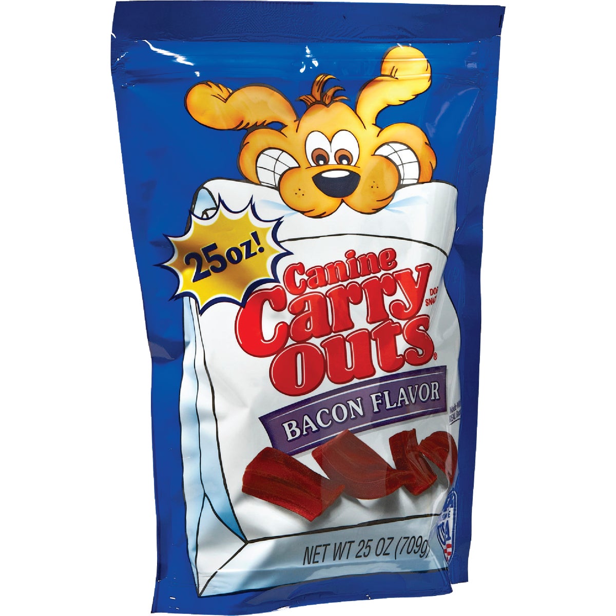 Canine Carry Outs Bacon Flavor Chewy Dog Treat, 25 Oz.