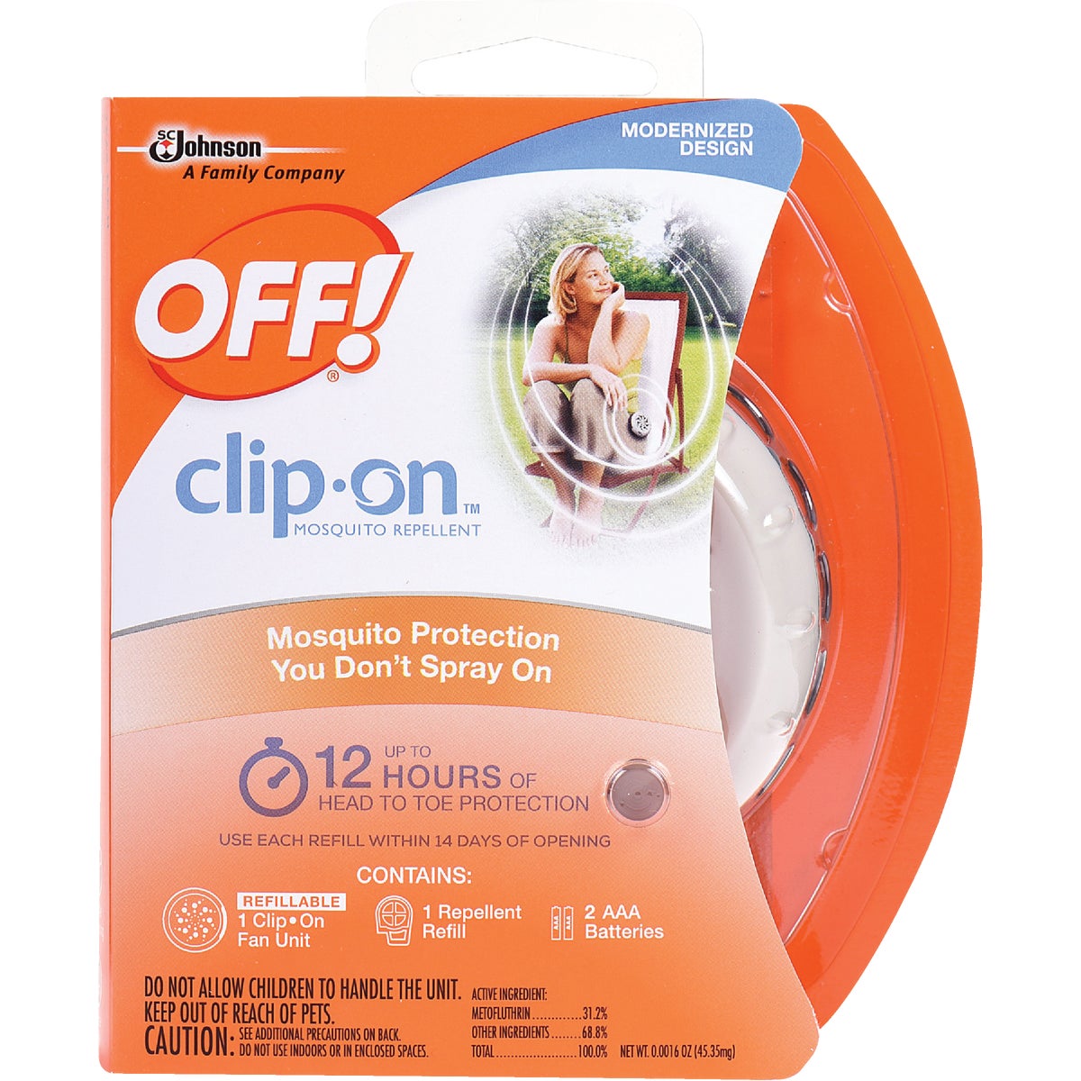 OFF! Clip-On 12 Hr. White Personal Mosquito Repellent